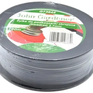 Autentikus Geko John Gardener fűnyíró damil, megerősített, négyzet, 2.7mm, 100m