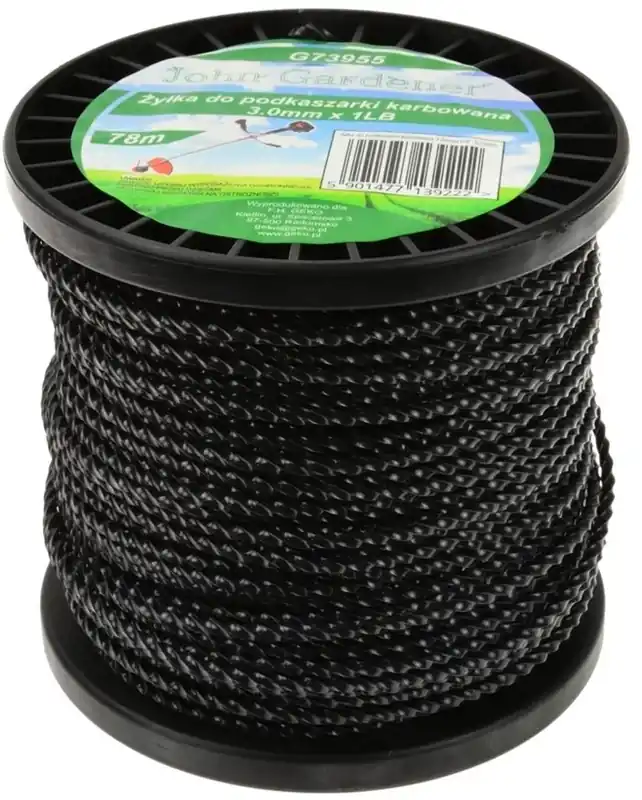 Kiváló minőség Geko John Gardener fűnyíró damil, csavart, 3mm, 78m