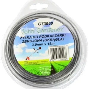 Eredeti Geko John Gardener fűnyíró damil, megerősített, kerek, 3mm, 15m