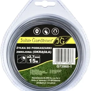 Geko John Gardener fűnyíró damil, megerősített, kerek, 2.7mm, 15m Autentikus