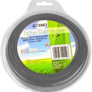 Gyors szállítás Geko John Gardener fűnyíró damil, megerősített, kerek, 2.4mm, 50m