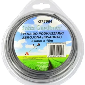 Geko John Gardener fűnyíró damil, megerősített, négyzet, 3mm, 15m Legjobb ár