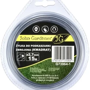 Geko John Gardener fűnyíró damil, megerősített, négyzet, 2.7mm, 15m Legjobb ár