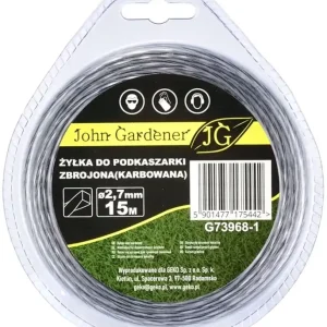 Expressz szállítás Geko John Gardener fűnyíró damil, megerősített, hullámos, 2.7mm, 15m