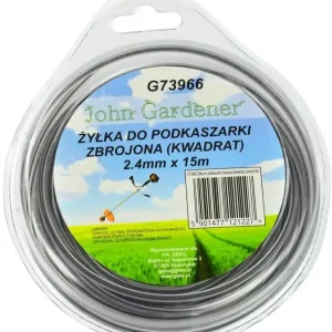 Geko John Gardener fűnyíró damil, megerősített, négyzet, 2.4mm, 15m Expressz szállítás