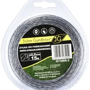 Geko John Gardener fűnyíró damil, megerősített, hullámos, 2mm, 15m Biztonságos fizetés