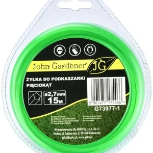 Geko John Gardener fűnyíró damil, ötszögletű, 2.7mm, 15m Akció