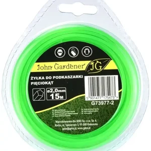 Geko John Gardener fűnyíró damil, ötszögletű, 2mm, 15m Akció