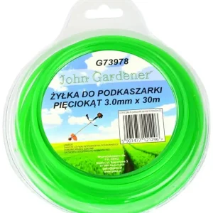 Korlátozott ajánlat Geko John Gardener fűnyíró damil, ötszögletű, 3mm, 30m