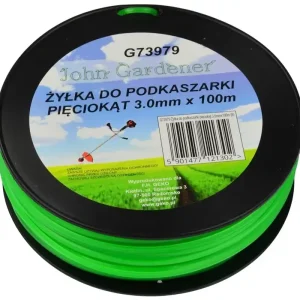 Eredeti Geko John Gardener fűnyíró damil, ötszögletű, 3mm, 100m