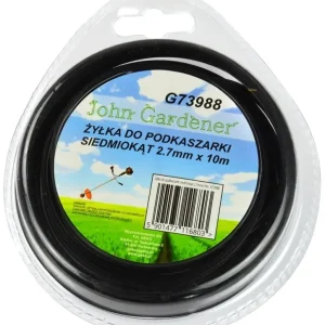 Geko John Gardener fűnyíró damil, hétszögletű, 2.7mm, 10m Alacsony ár