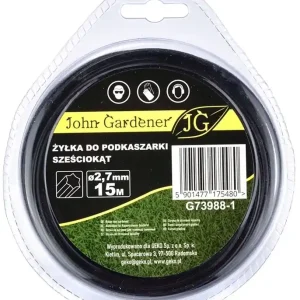 Geko John Gardener fűnyíró damil, hatszögletű, 2.7mm, 15m Kedvezmény