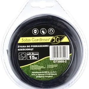 Geko John Gardener fűnyíró damil, hatszögletű, 2mm, 15m Pénzvisszafizetés