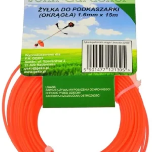 Rendeld meg most Geko John Gardener fűnyíró damil, kerek, 1.6mm, 15m