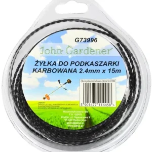 Kedvezmény Geko John Gardener fűnyíró damil, hullámos, 2.4mm, 15m