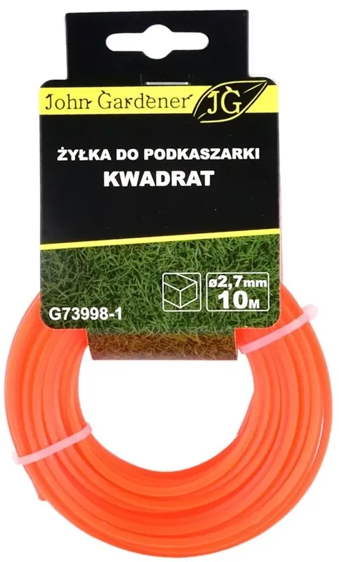 Geko John Gardener fűnyíró damil, négyzet, 2.7mm, 10m Korlátozott ajánlat