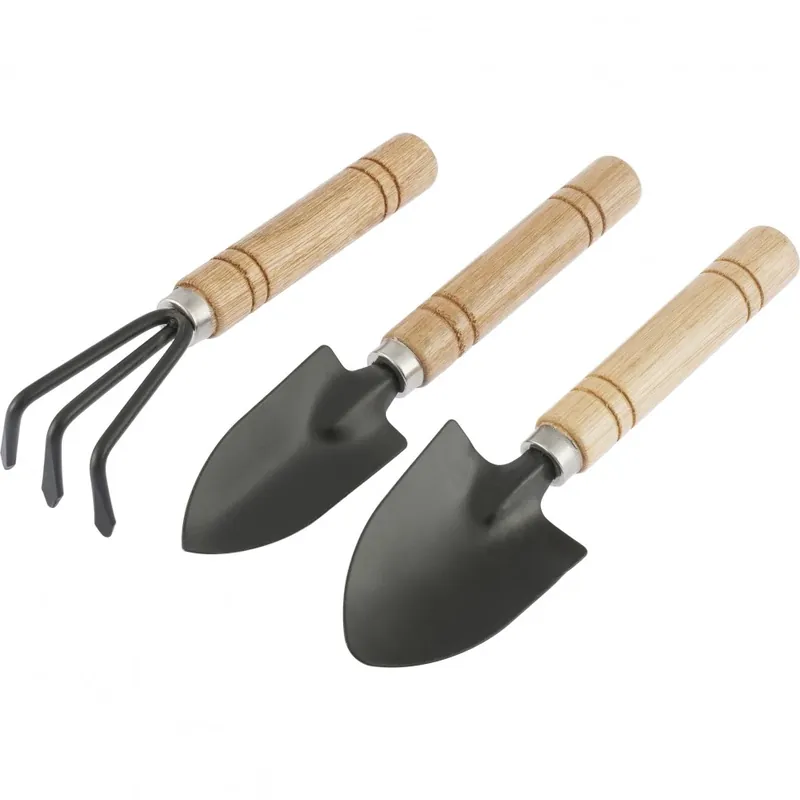 Palisad kerti szerszámkészlet, lakkozott fa nyéllel, 3 részes Rendeld meg most