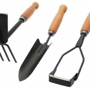 Palisad kerti szerszámkészlet, fa nyél, 3 részes Autentikus