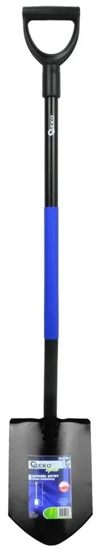 Csak ma Geko hegyes ásó hajlított fém nyéllel, D-markolat, 114x19x29cm