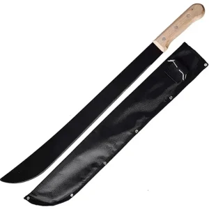 Hoteche bozótvágó kés fa nyéllel, tokkal, 50cm Korlátozott ajánlat