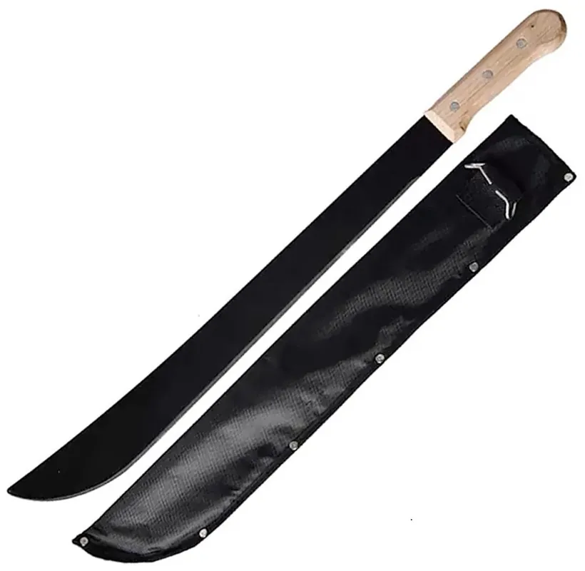 Hoteche bozótvágó kés fa nyéllel, tokkal, 50cm Korlátozott ajánlat