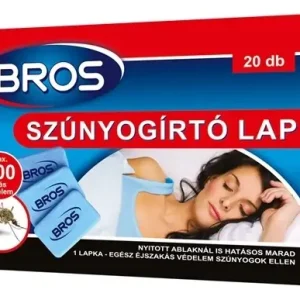 Bros szúnyogirtó utántöltő lapka elektromos készülékhez, 20db Olcsó