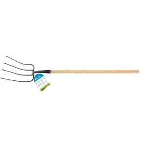 Utolsó esély Palisad szénavilla, kovácsolt, fa lakkozott nyél, 210x300x1480mm