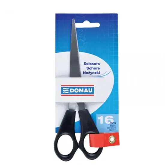 Donau olló, fekete, 16cm Kiárusítás