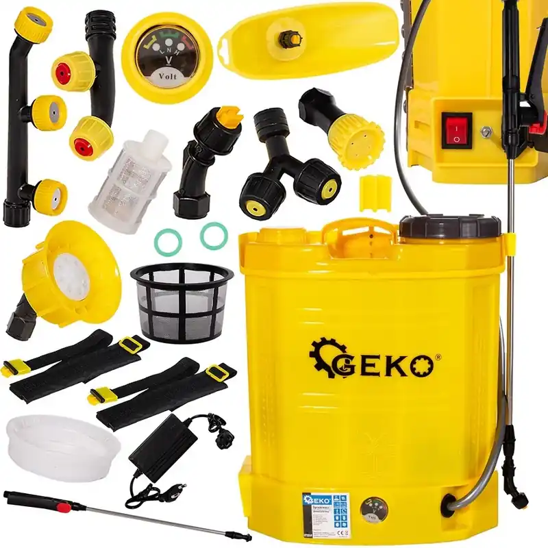 Geko akkus permetező készlet, 35W, 12V, 8Ah, 12L Gyors szállítás