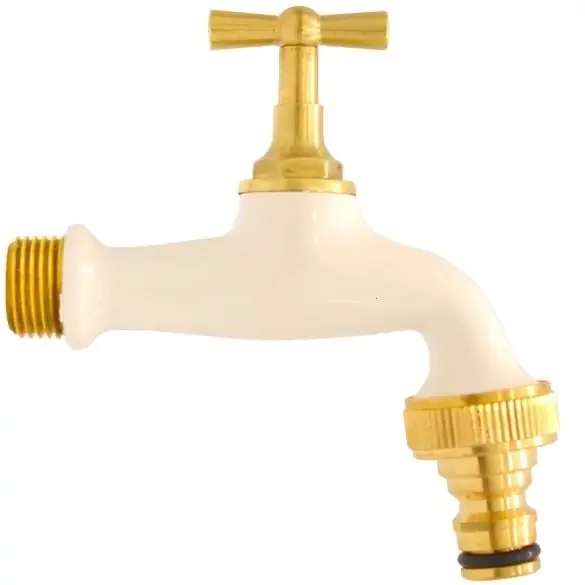 Réz kerti kifolyó tömlővéges 1/2", fehér Népszerű