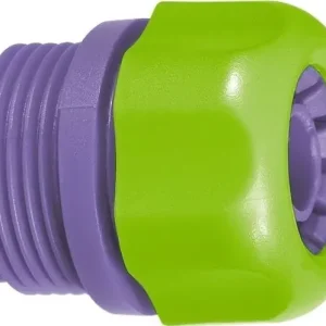 Újdonság Palisad gyorscsatlakozó, műanyag, külső menettel, 1/2"-3/4"