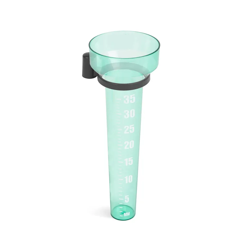 Esőmérő, csapadékszint mérő, műanyag, 100x82x243mm Prémium