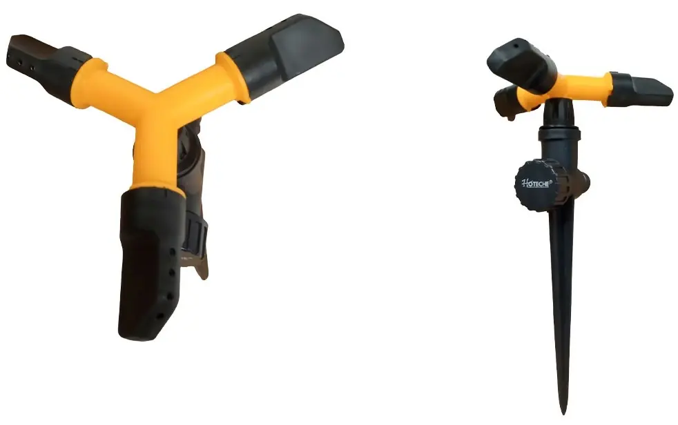 Hoteche szektoros szórófej, 3 karos, leszúrható, műanyag, 1/2" Korlátozott ajánlat