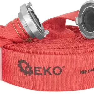 Legjobb ár Geko tűzoltó tömlő csatlakozókkal, piros, 8bar, 2", 30m