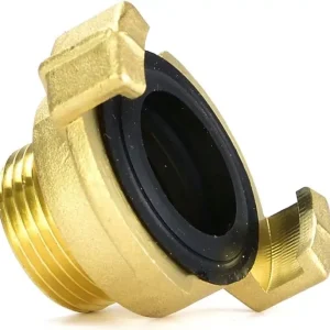 Eredeti Geko körmös tömlőcsatlakozó, sárgaréz, külső menetes, 3/4"