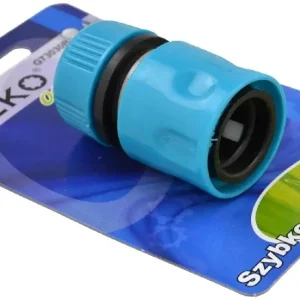 Geko Blue Line gyorscsatlakozó bliszterben, műanyag, 1/2" Biztonságos fizetés