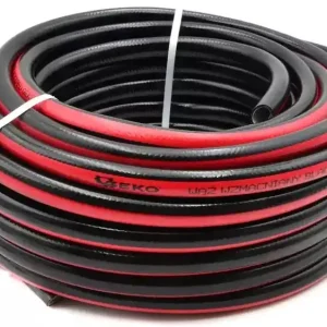 Gyors szállítás Geko megerősített kerti locsolótömlő, fekete-piros, 1/2", 30m