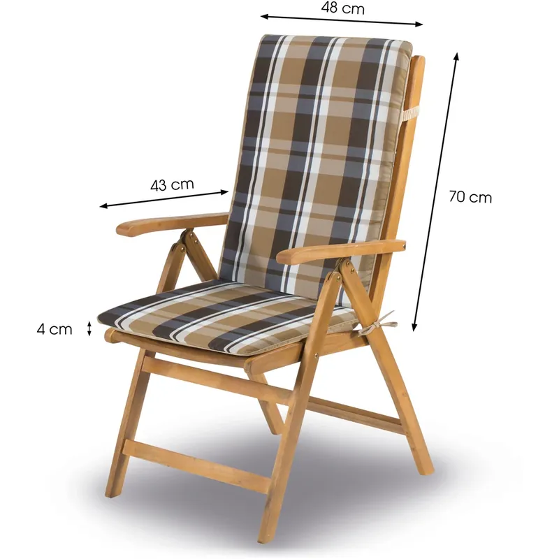Fieldmann FDZN 9106 kerti székpárna, csíkos, bézs Alacsony ár