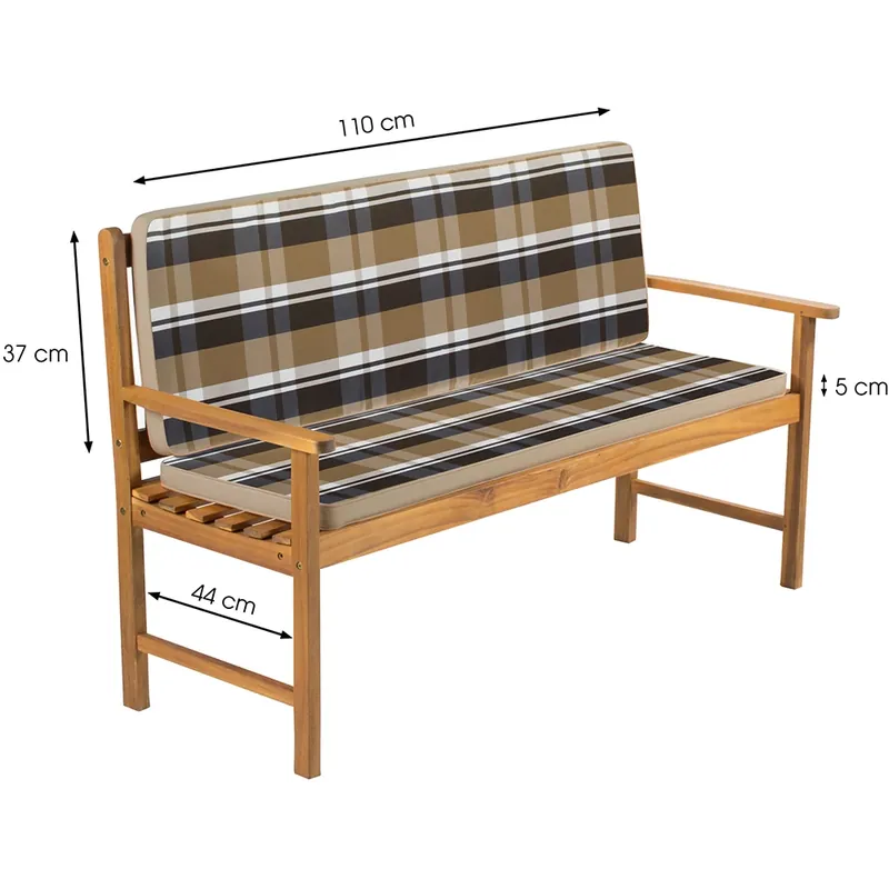 Fieldmann FDZN 9121 kerti pad ülőpárna, csíkos, bézs Csak ma