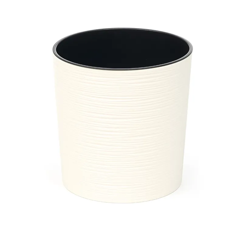 Lamela Malwa Dluto kaspó, 19cm, kerek, krém Autentikus