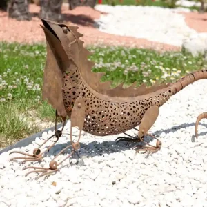 Nortene Iguana rozsdás hatású iguána dísz, 80x27x48cm Népszerű