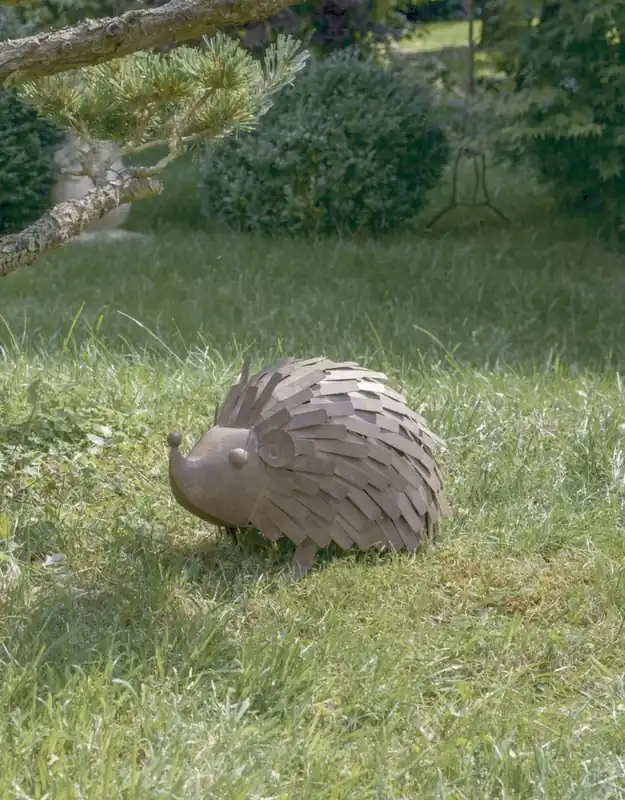 Nortene Picpic sündisznó figura, rozsdás hatású, 22x22x34cm Gyors szállítás