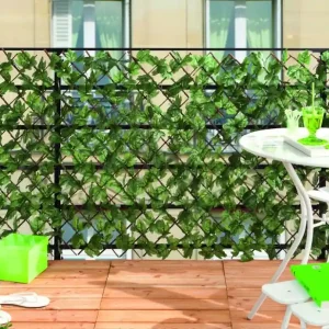 Nortene Greenly térelválasztó, műanyag levelekkel, 1x2m Gyors szállítás