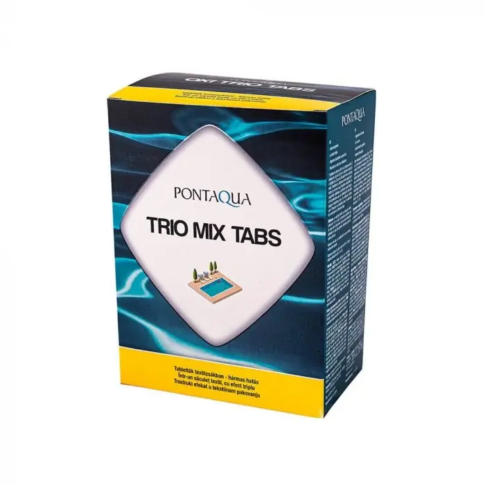 Pénzvisszafizetés Pontaqua Trio Mix Tabs hármas hatású vízkezelő szer, 5x125g