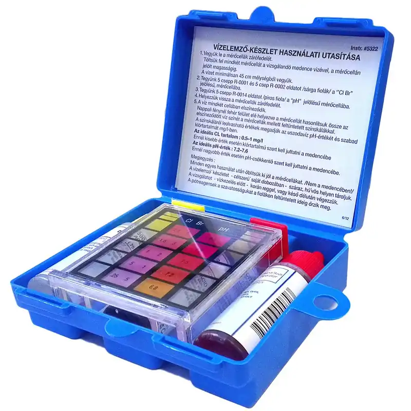 Népszerű Pontaqua vízelemző, oxigénes, folyadékos, PH+H202