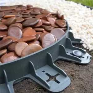 Kiárusítás Hajlítható ágyásszegély, műanyag, fekete, 80x6.0cm