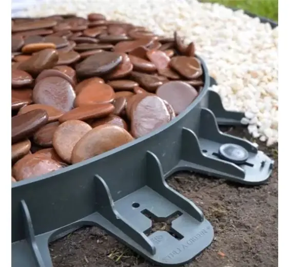 Kiárusítás Hajlítható ágyásszegély, műanyag, fekete, 80x6.0cm