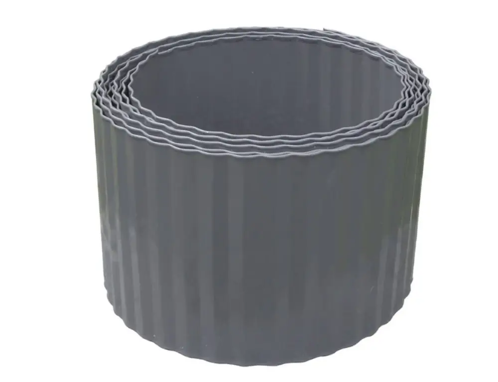 Prémium Nortene Steely Bordura galvanizált acél ágyásszegély, antracit, 600x0.03x14cm