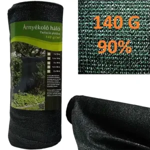 Árnyékoló háló, extra sűrű, 140 gr/m2, 1.5x10m Újdonság