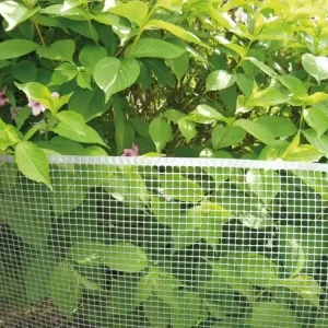 Prémium Nortene Square műanyag kertirács, szürke, 10x10mm, 1x5m